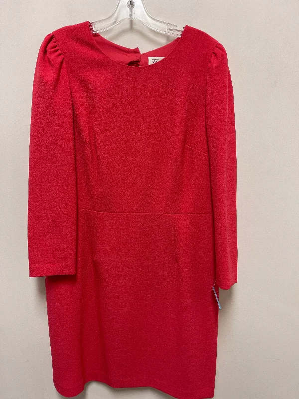 Weekend Deal Dress Party Midi By Eliza J In Pink, Size: Xl