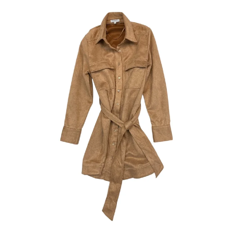 Grand Opening Sale Dress Casual Short By Cmc In Tan, Size: Xs