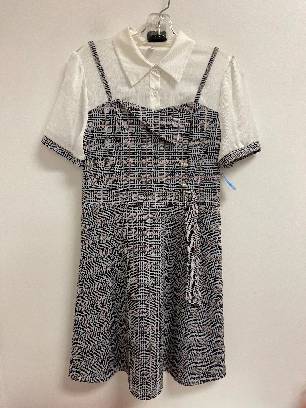 Mega Sale Dress Casual Short By Clothes Mentor In Black & White, Size: Xl
