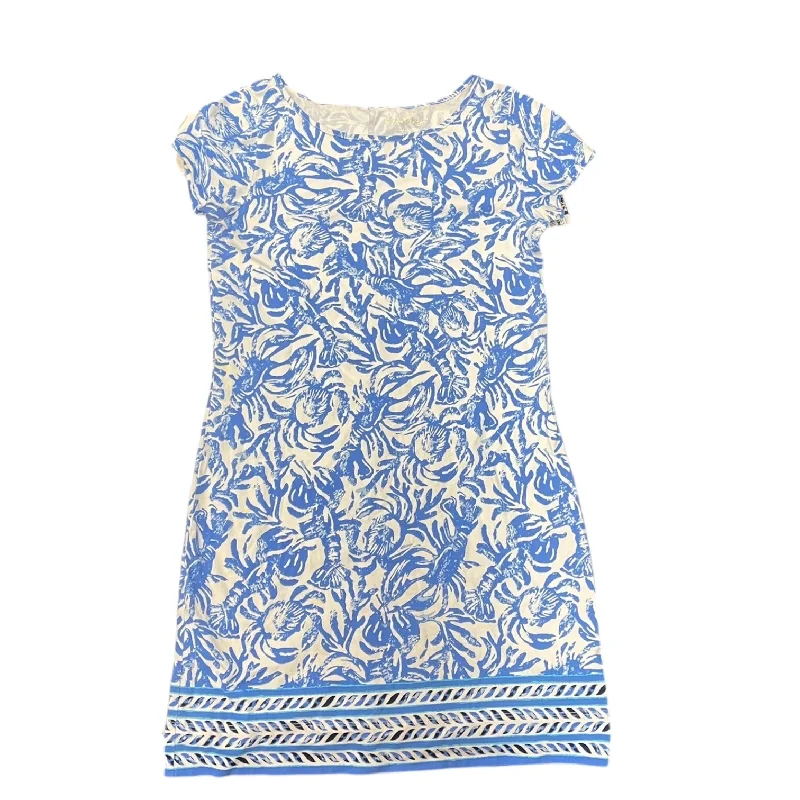 Amazing Deals Dress Casual Short By Lilly Pulitzer In Blue & White, Size: S