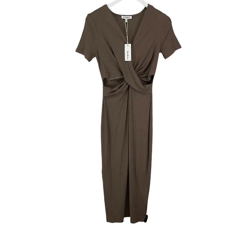 Exclusive Deal Dress Casual Maxi By Clothes Mentor In Brown, Size: S