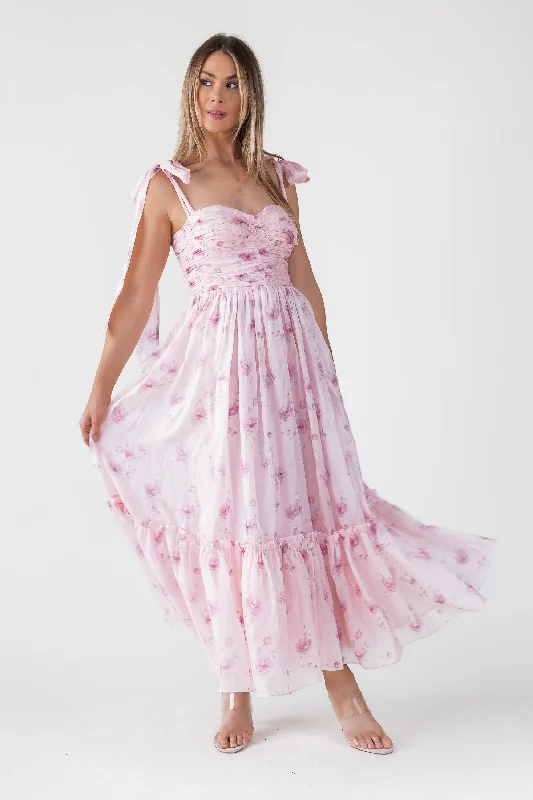 Limited Time Sweet Serenade Rose Pink Corset Dress
