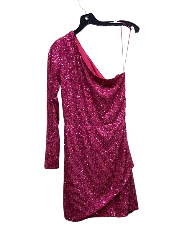 Weekend Deal Dress Party Short By Aqua In Pink, Size: M