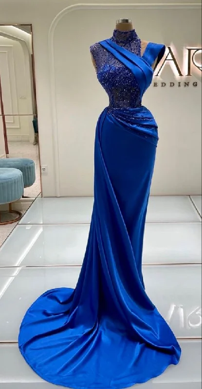 Last Chance Formal Prom Dresses Luxury Arabic Mermaid Evening Dress Custom Made Party Gown for Banquet,DS4764