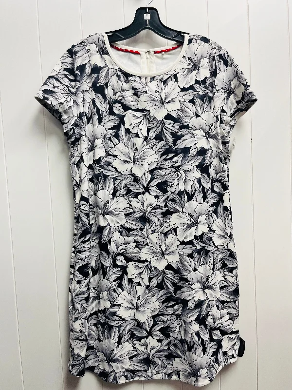 Early Bird Discount Dress Casual Short By Tommy Bahama In Black & White, Size: M