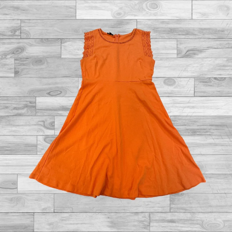 Closeout Sale Orange Dress Casual Short Talbots, Size M