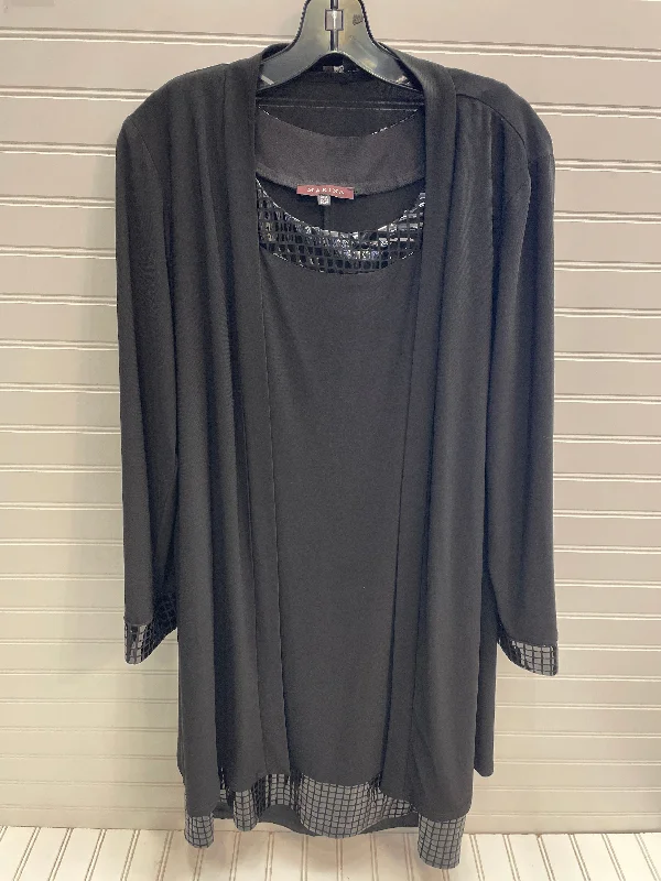 Act Now Dress Set 2pc By Marina In Black, Size: 14