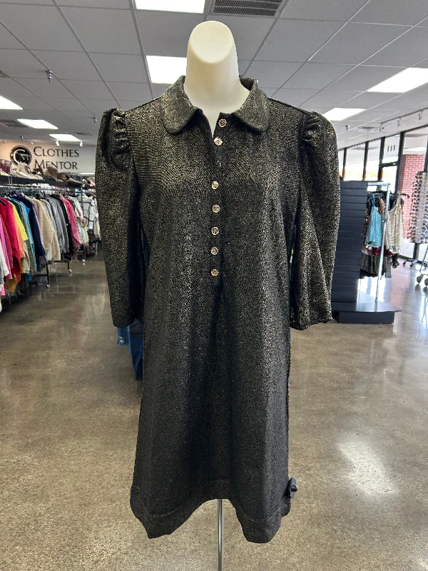 Online Only Dress Casual Short By Clothes Mentor In Gold, Size: L