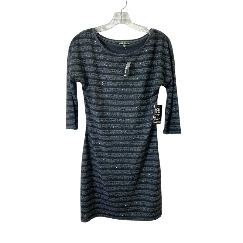 Savings Event Dress Casual Short By Express In Grey, Size:M