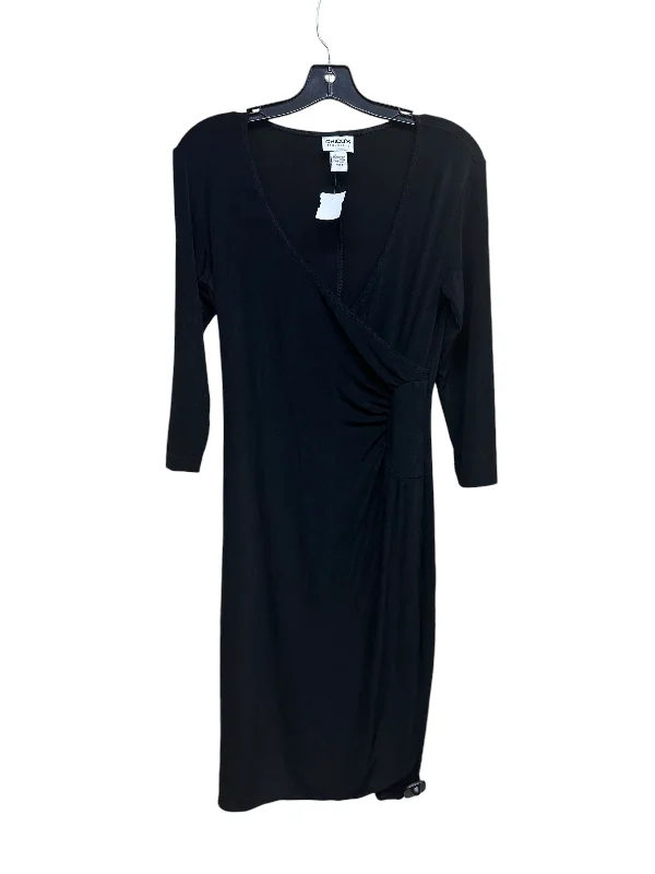 Online Exclusive Dress Casual Midi By Chicos In Black, Size: 0
