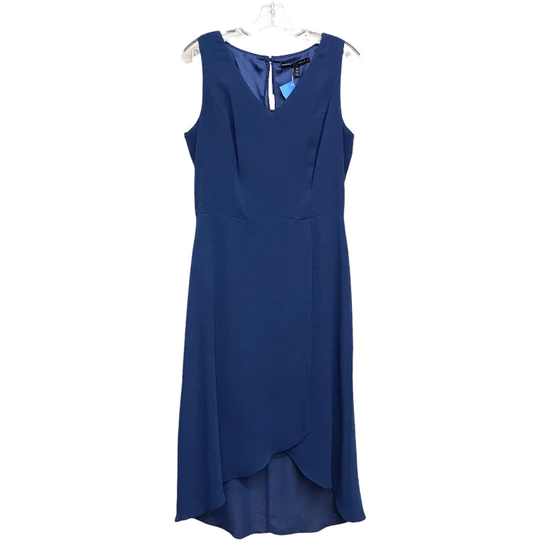 Stock Clearance Dress Casual Midi By White House Black Market In Blue, Size:M