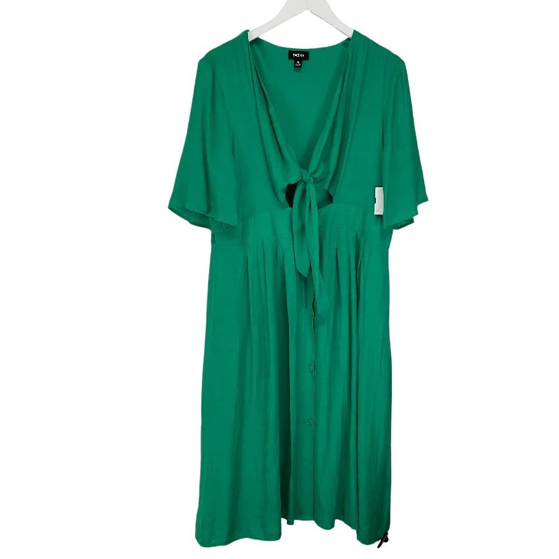 Time-Limited Offer Dress Casual Maxi By Tacera In Green, Size: Xl
