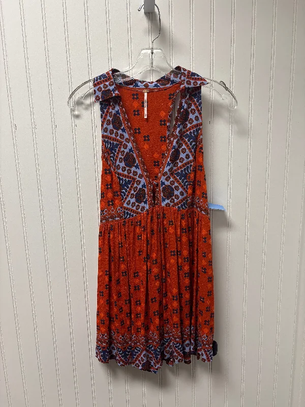 Seasonal Clearance Dress Casual Short By Free People In Orange, Size: Xs