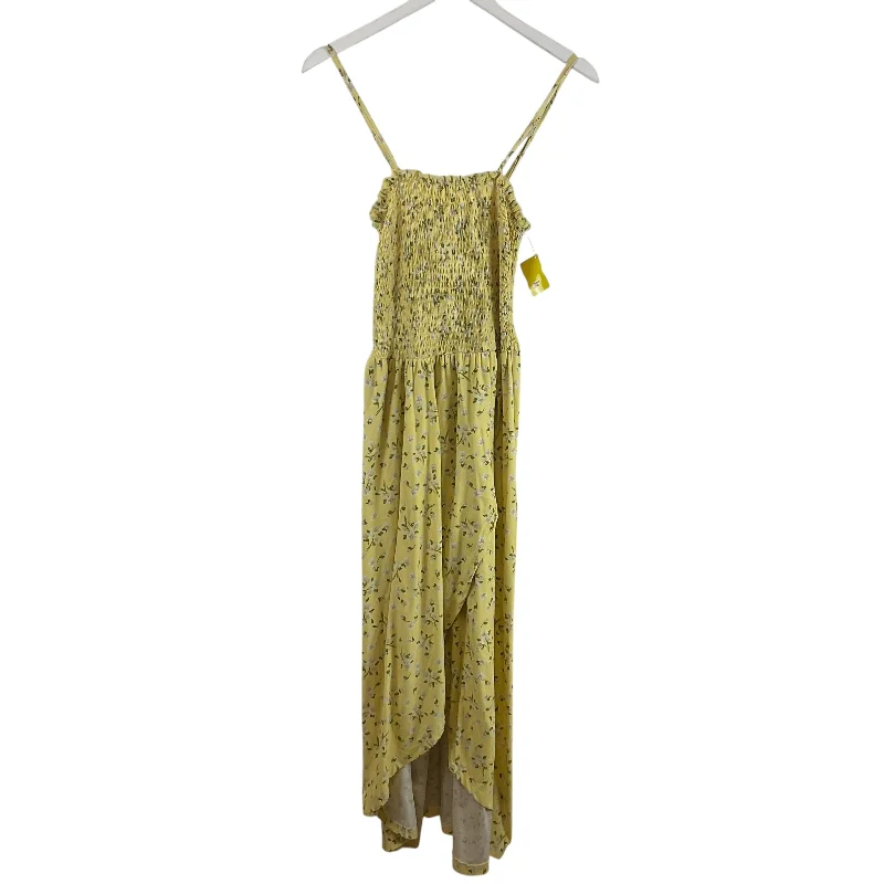 Exclusive Preview Dress Casual Maxi By J For Justify In Yellow, Size: S