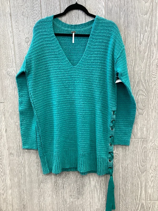 Super Deal Dress Sweater By Free People In Teal, Size: S