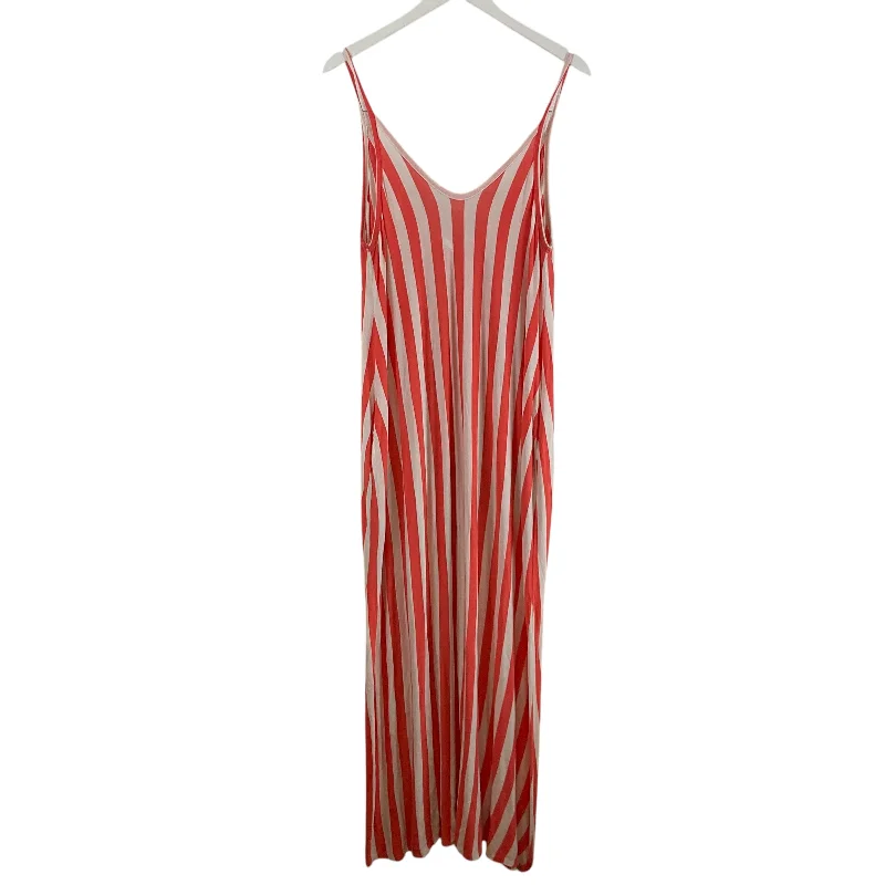 Price Smash Dress Casual Maxi By Clothes Mentor In Pink & White