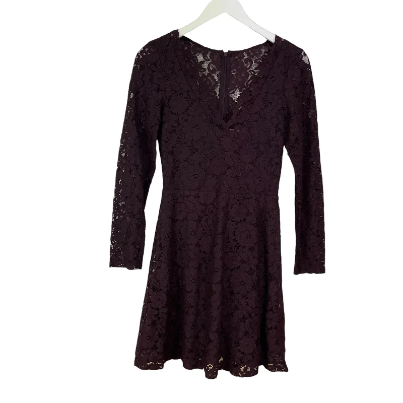 Clearance Sale Dress Casual Midi By H&m In Purple, Size: S