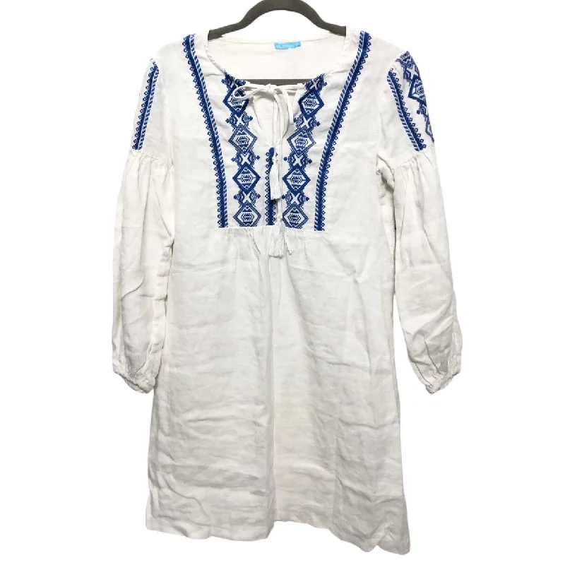 Friends and Family Sale Dress Casual Short By J Mclaughlin In Blue & White, Size: Xs