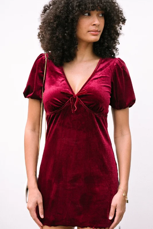 Price Slash Scarlett Velvet Mini Dress