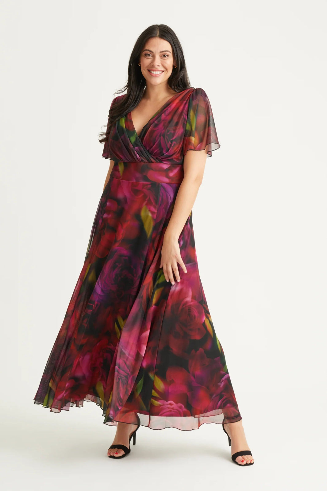 Savings Galore Scarlett & Jo | Isabelle Rose Yellow Float Sleeve Wrap Maxi Dress