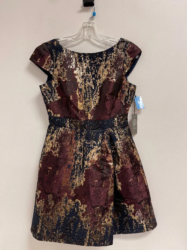 Deal Mania Dress Casual Short By Vince Camuto In Blue & Gold, Size: Xs