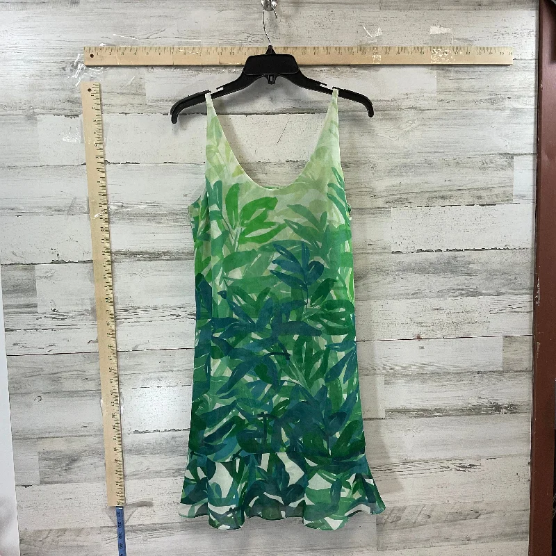 Steals and Deals Green Dress Casual Short Cabi, Size M