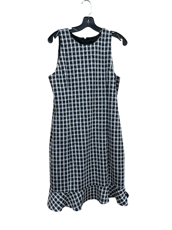 Year-End Sale Dress Casual Short By Ann Taylor In Checkered Pattern, Size: 10