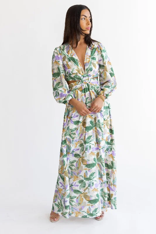 Price Fest Sienna Lavender Cut Out Maxi Dress - Final Sale