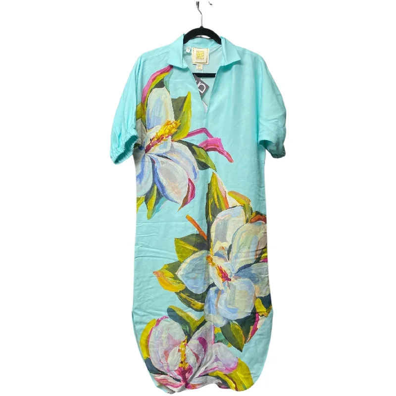 Super Deal Dress Casual Midi By POPPY CAFTAN MAGNOLIA In Floral Print, Size: Xs
