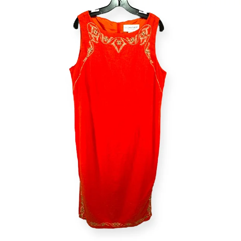 Exclusive Deal Orange Dress Casual Maxi Sag Harbor, Size 16
