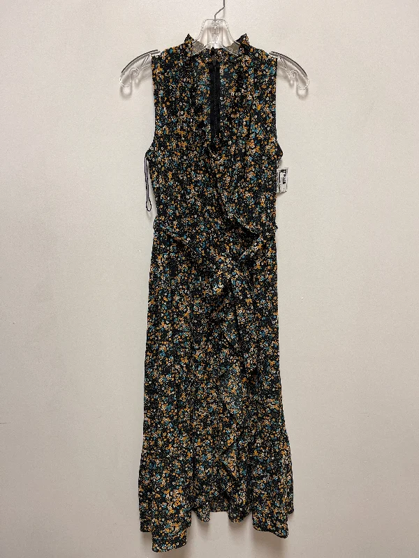 Discount Deals Dress Casual Maxi By Maggy London In Floral Print, Size: S