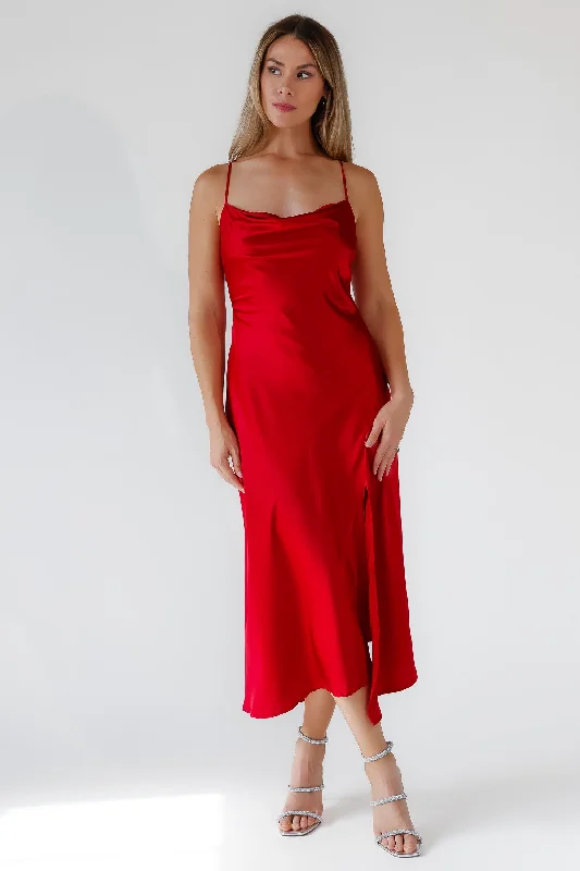 Price Reduction ASTR The Label Gaia Red Dress - Final Sale