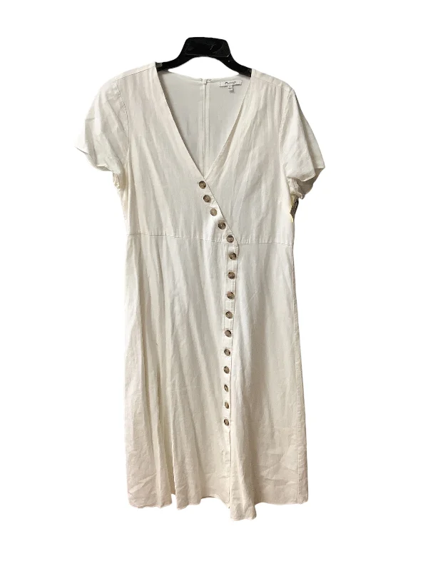 Price Drop Dress Casual Midi By Madewell In White, Size: 14