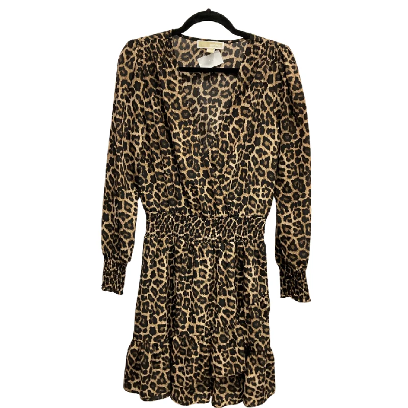 Low Prices Dress Casual Short By Michael By Michael Kors In Leopard Print, Size: M