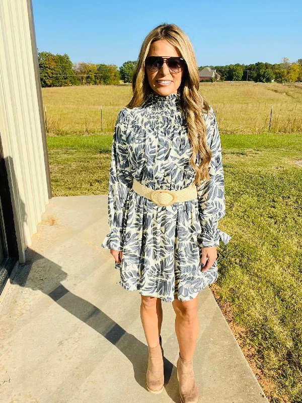 Take Advantage NEVER BETTER DRESS- BLUE GREY