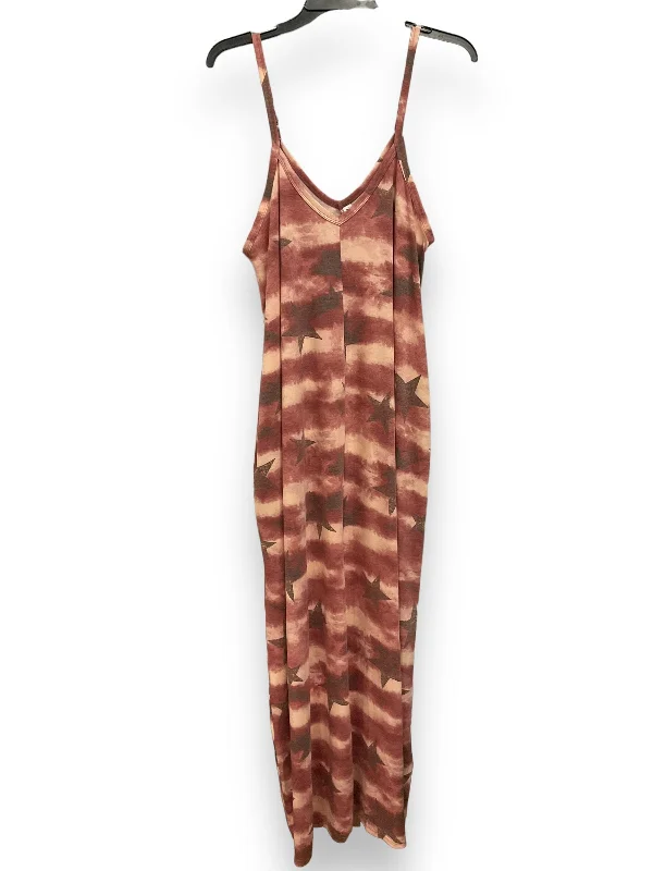 Crazy Deals Pink Dress Casual Maxi Zenana Outfitters, Size M