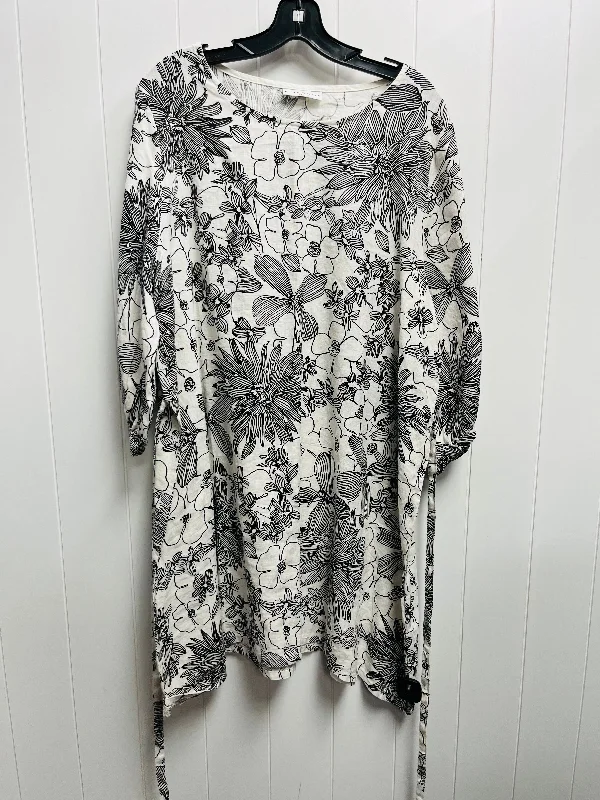 Deal Zone Dress Casual Short By Bryn Walker In Black & White, Size: L