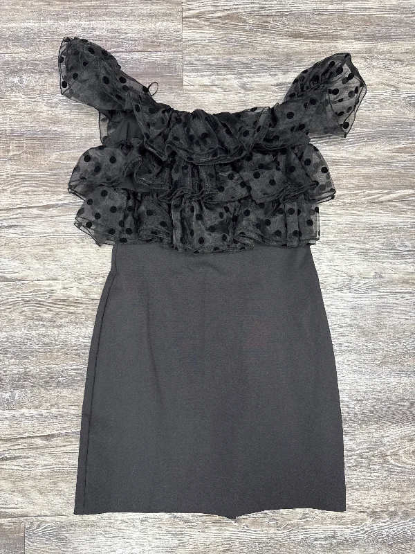 Crazy Savings Dress Casual Short By Zara In Black, Size: M