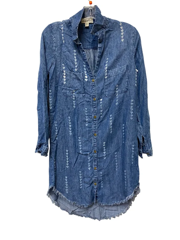 Quick Sale Dress Casual Short By Cloth & Stone In Blue Denim, Size: S