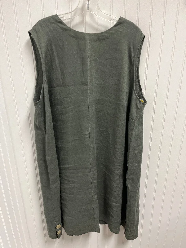 Massive Deals Dress Casual Midi By J. Jill In Green, Size: 3x