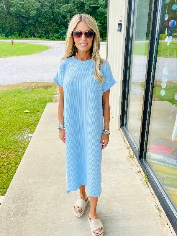 Extra Discounts CRYSTAL BLUE DRESS--SUMMER SALE