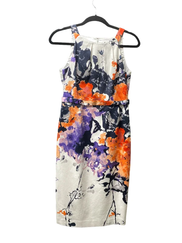 Now or Never Multi-colored Dress Casual Short T Tahari, Size 4