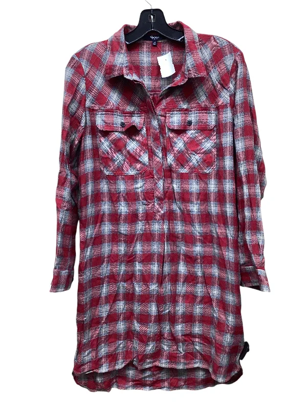 Act Now Dress Casual Midi By Madewell In Plaid Pattern, Size: Xs