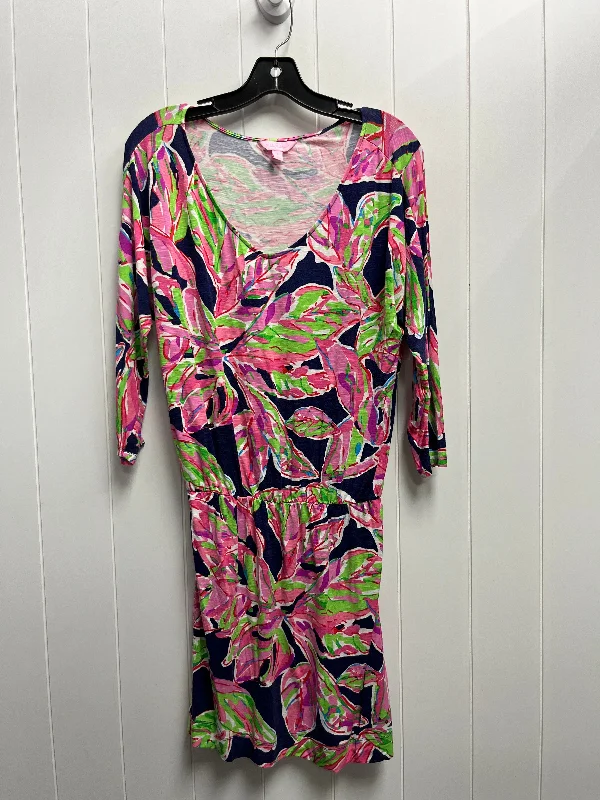 Flash Deals Dress Casual Short By Lilly Pulitzer In Pink & Purple, Size: S
