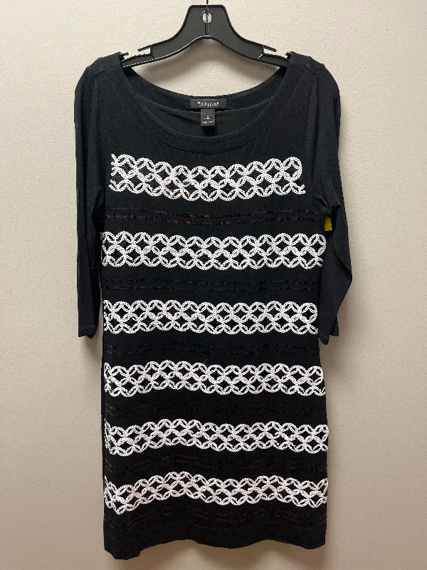 Quick Sale Dress Casual Short By White House Black Market In Black & White, Size: S