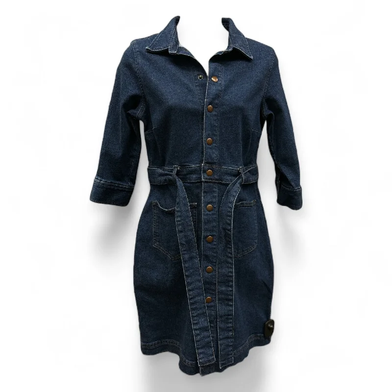 Super Deal Dress Casual Short By Loft In Blue, Size: 2p