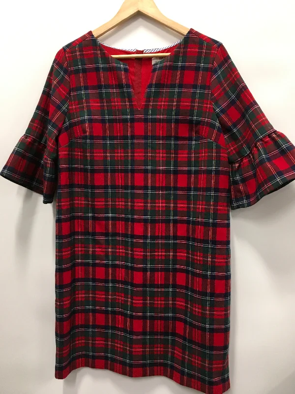 Act Now Dress Work By Vineyard Vines In Plaid Pattern, Size: 10