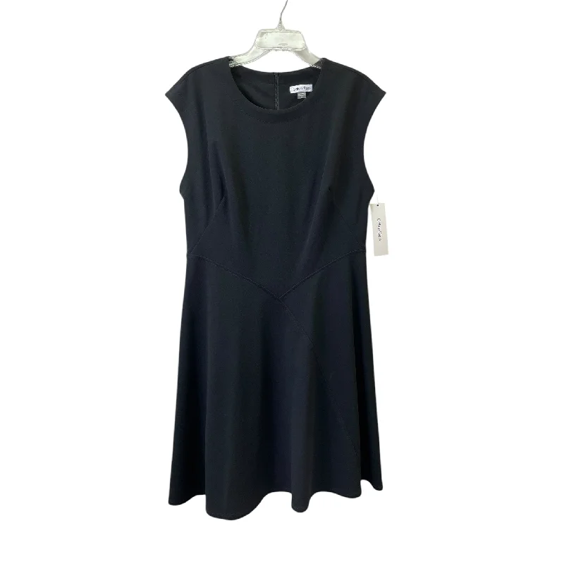 Shop and Save Dress Casual Midi By Calvin Klein In Black, Size:12