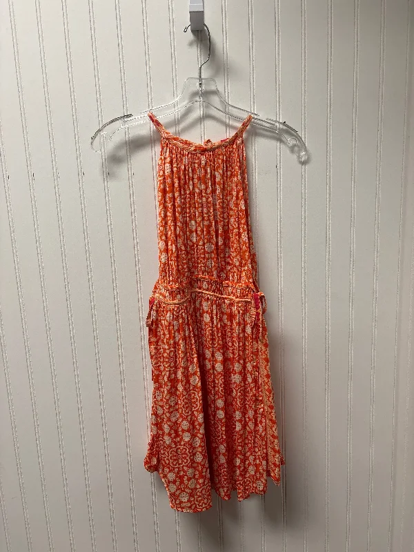 Warehouse Sale Dress Casual Short By Free People In Orange, Size: Sp