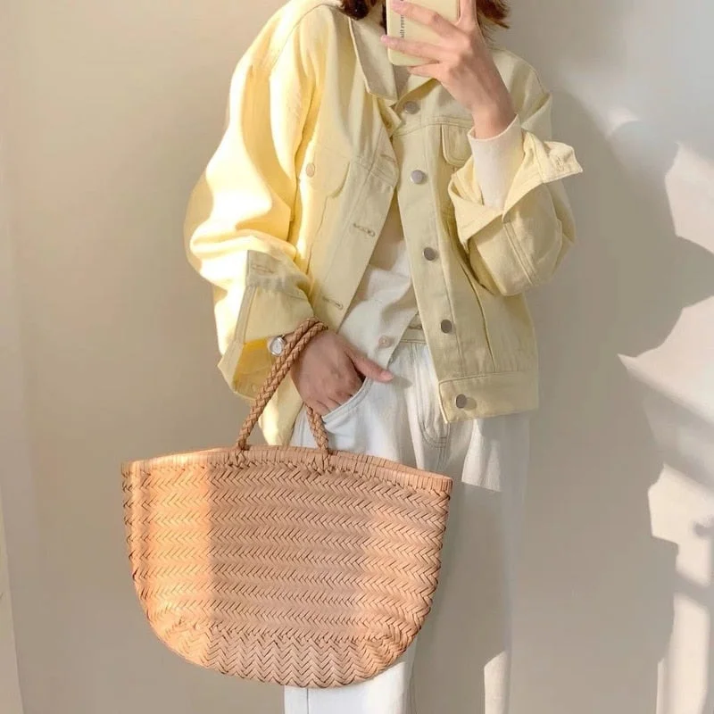Grand Opening Sale Back To School Outfits Fashion Yellow Denim Jacket Women Korean Loose Jean Jackets Female Spring Autumn New Long Sleeved Coats Grand Opening Sale Back To School Outfits Fashion Yellow Denim Jacket Women Korean Loose Jean Jackets Female Spring Autumn New Long Sleeved Coats